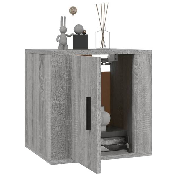 Meuble tv mural 3018061-4 (lot de 2) Gris lumineux - Hauteur : 40 cm