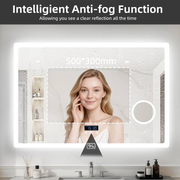 Badspiegel LED Luxtune 100 x 70 cm