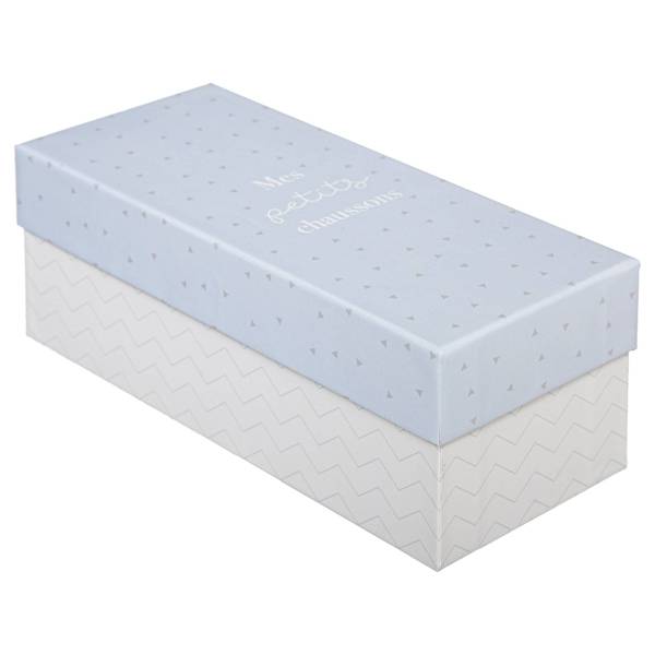 Coffrets cadeaux avec motif Lisk Bleu - Papier - 9 x 27 x 38 cm