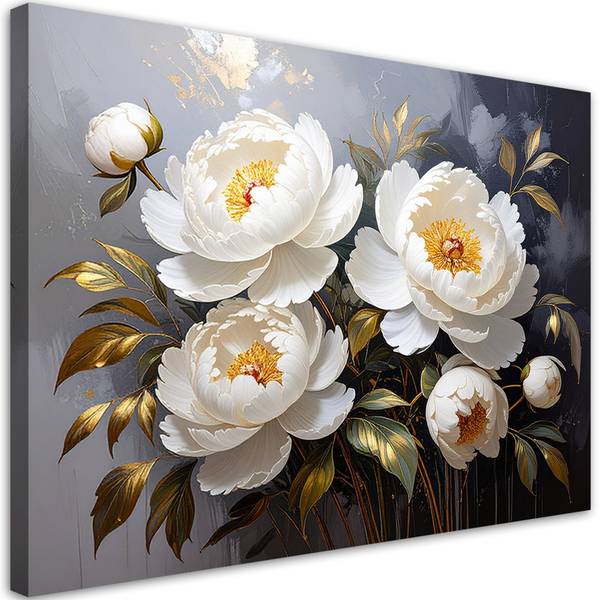 Wandbild Blumen 90 x 60 cm