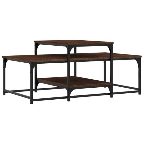 Couchtisch D772 Eiche Schwarzbraun Dekor