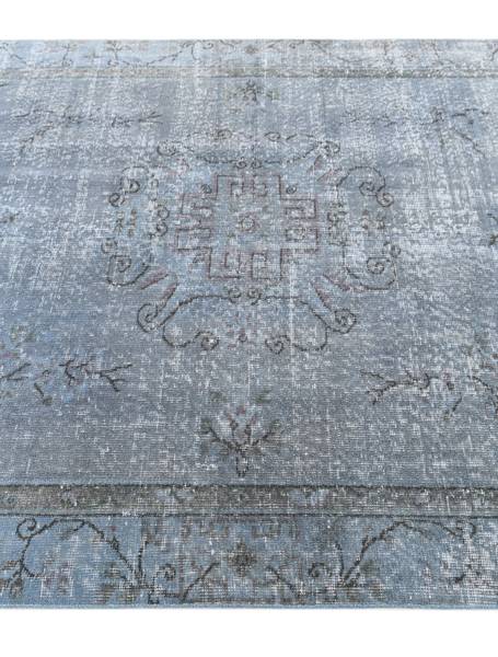 Tapis Ultra Vintage CDXLI Bleu - Laine - 152 x 1 x 272 cm