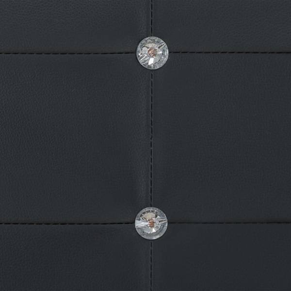Bettgestell 297816 Schwarz - Stahl - 95 x 70 x 223 cm