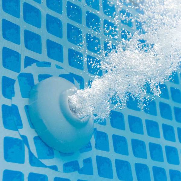 Aufstellpool 3202761 Grau - Metall - 244 x 107 x 488 cm
