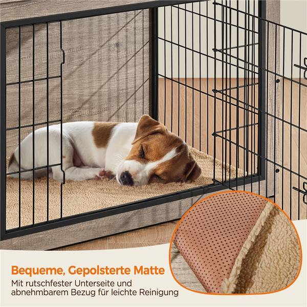 Hundetransportbox ARJ25 Grau - Metall - 65 x 68 x 96 cm