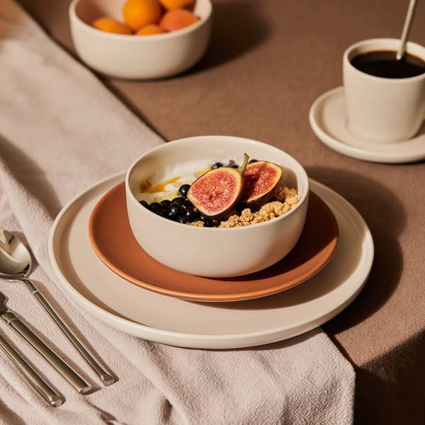 Schale Kendrick Beige - Steingut - 15 x 7 x 15 cm