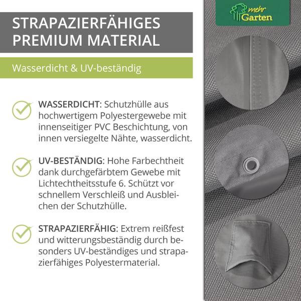 Schutzhülle Premium für Gartentisch Lichtgrau