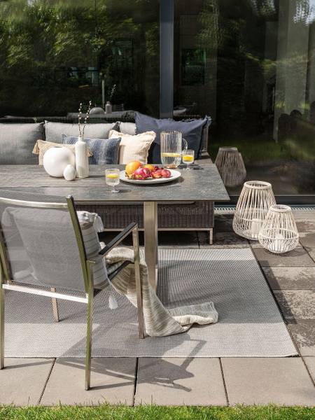 In- & Outdoor Vloerkleed Metro lichtgrijs - 200 x 290 cm