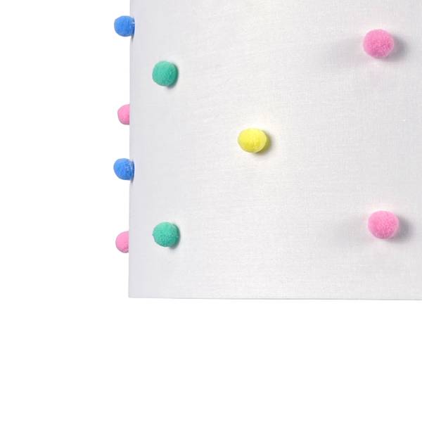 Hängelampe Kinderzimmer Bommeln Grün - Weiß - Gelb - Polyester - Eisen - 35 x 130 x 35 cm