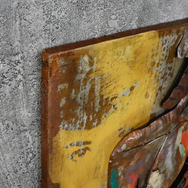 Metallbild 3D AKT Stahl - 120 x 70 x 6 cm