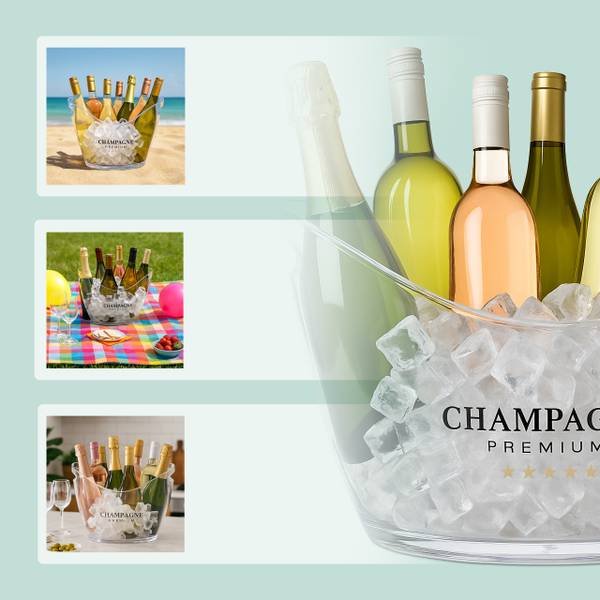 IJsemmer 8 liter met handgrepen kunststof - 35 x 26 x 25 cm