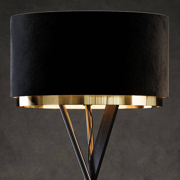 Stehlampe Goldamo 53237 Schwarz - Metall - 50 x 154 x 50 cm