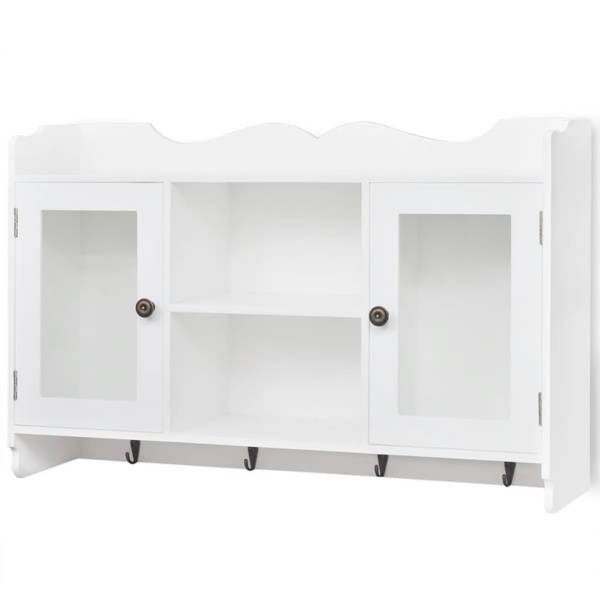 Vitrine 242435 Weiß - Holzwerkstoff - 68 x 44 x 17 cm