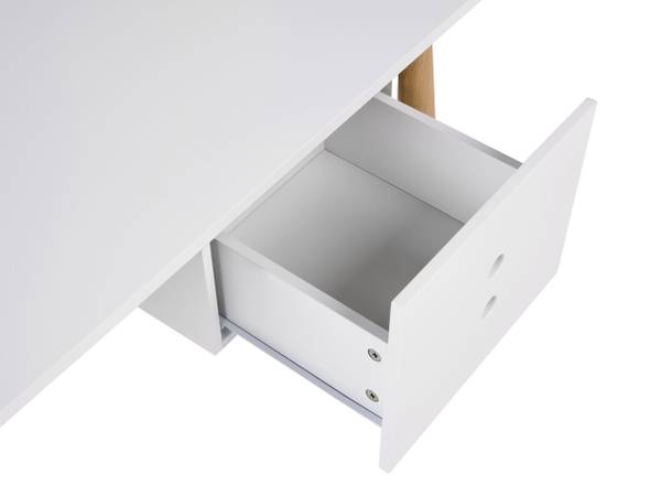 Schreibtisch FENESTRA Braun - Weiß - Holzwerkstoff - 120 x 75 x 50 cm