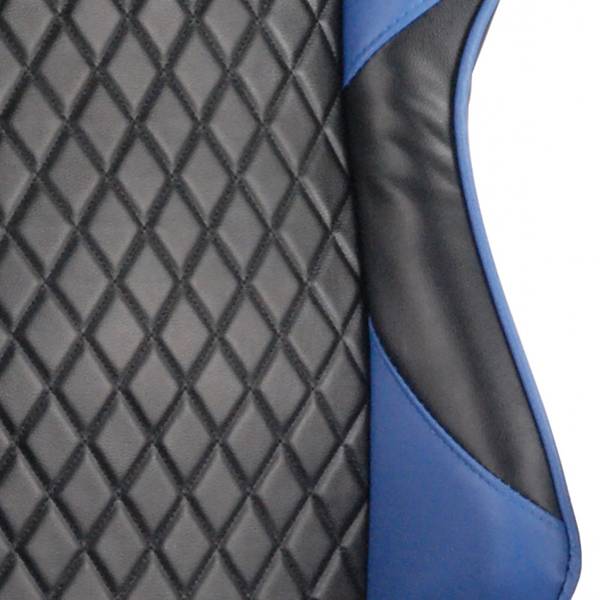 Fauteuil gaming GAME OVER Bleu - Cuir synthétique - 50 x 130 x 67 cm