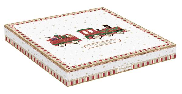 Doppelter Tellerständer Polar Express Weiß - Porzellan - 19 x 40 x 27 cm