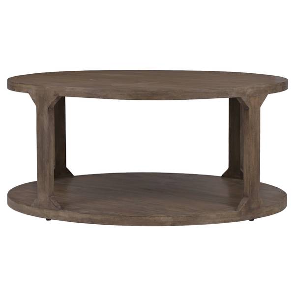 Couchtisch TIANJIN Braun - Samt - Mango - 100 x 45 x 100 cm