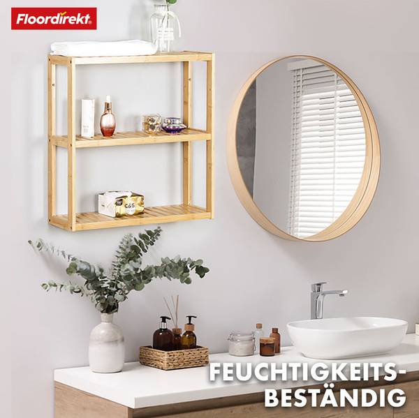 Wandregal Wyoming Braun - Holzwerkstoff - 60 x 54 x 15 cm