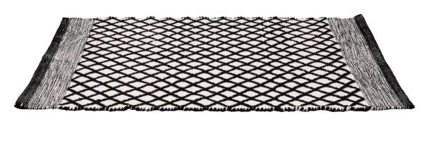 Badematte TARA, recycelter Polyester Schwarz - Textil - 50 x 1 x 80 cm