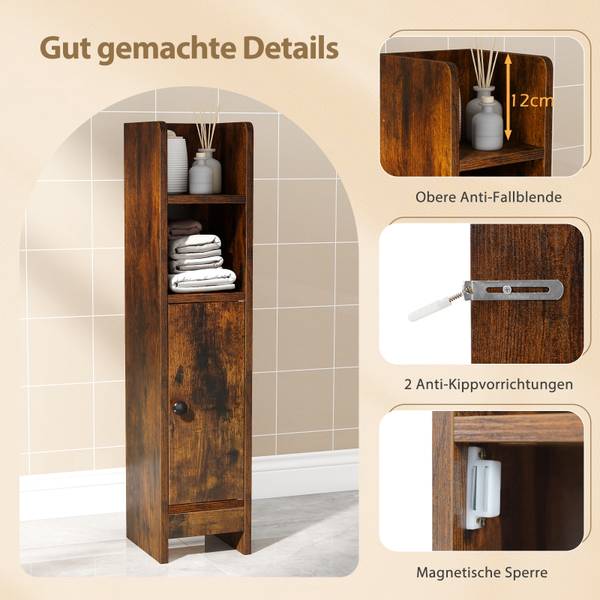 Badschrank VH34007 Dunkelbraun