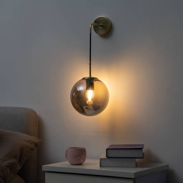 Wandleuchte Claudia Gold - Metall - 15 x 48 x 20 cm