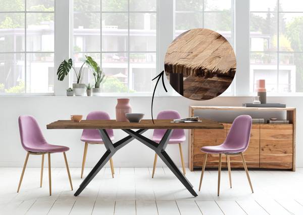 TABLES & CO Tisch CDXL Breite: 200 cm - Schwarz