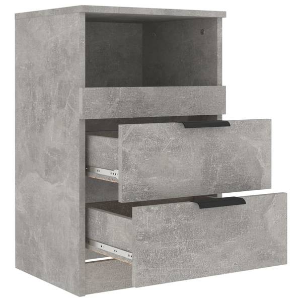 Nachttisch 3013695-2 (2er Set) Steingrau