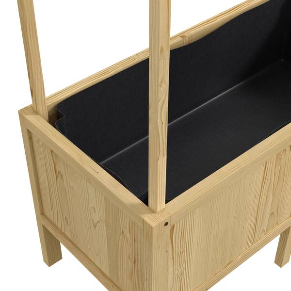 Hochbeet 845-987V00ND Braun - Massivholz - 60 x 152 x 110 cm