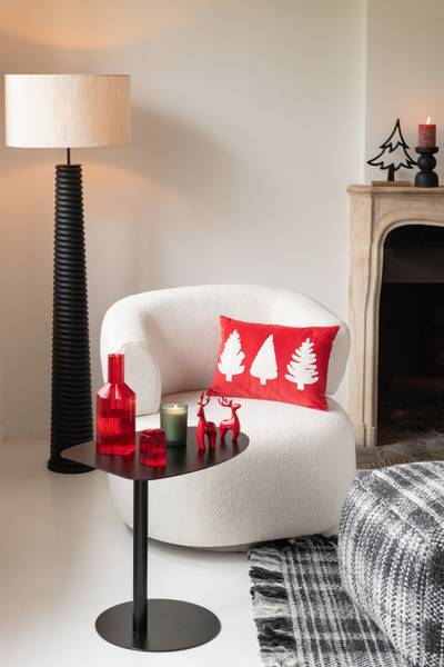 Stehlampe Christmas Schwarz - Holz teilmassiv - 48 x 160 x 48 cm
