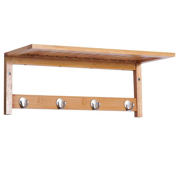 Wandgarderobe 831-198 Braun - Bambus - 16 x 18 x 50 cm