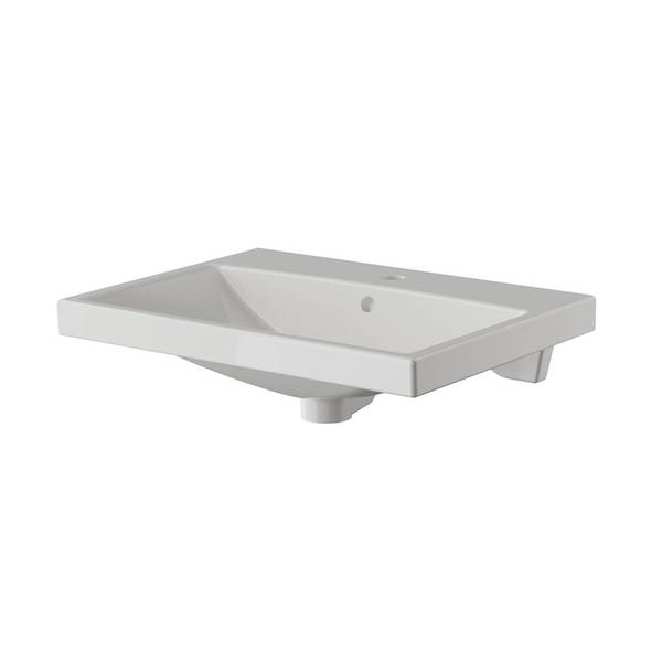 Badmöbel-Set VILLATORO-66-16 2er-Set Weiß - Holzwerkstoff - 60 x 200 x 45 cm
