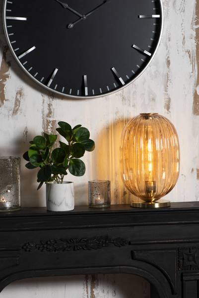 Theelichthouder Adon glas - 8 x 10 x 8 cm