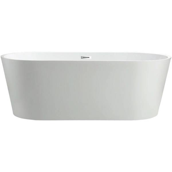 Badewanne BERWIN Weiß - Harz - 76 x 58 x 137 cm