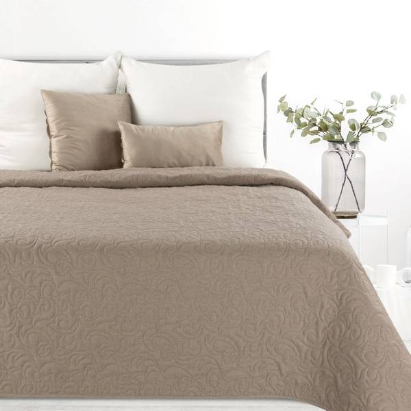 xxl kuscheldecke GEKRÖNT 100% Baumwolle (Bio) – Farbe:kieselgrau monochrom