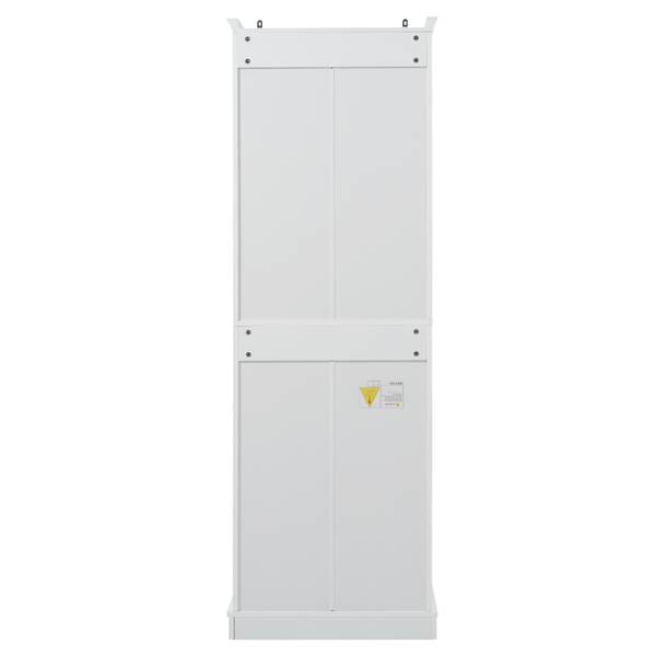 Badezimmerschrank Aphrodite Ⅲ Weiß - Holzwerkstoff - 40 x 180 x 60 cm