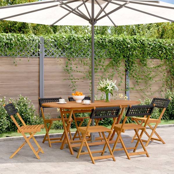 Gartenstuhl 3033692-3 (6er Set) Schwarz
