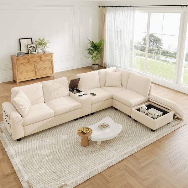 Canapé d’angle UL919505 Ⅵ Beige
