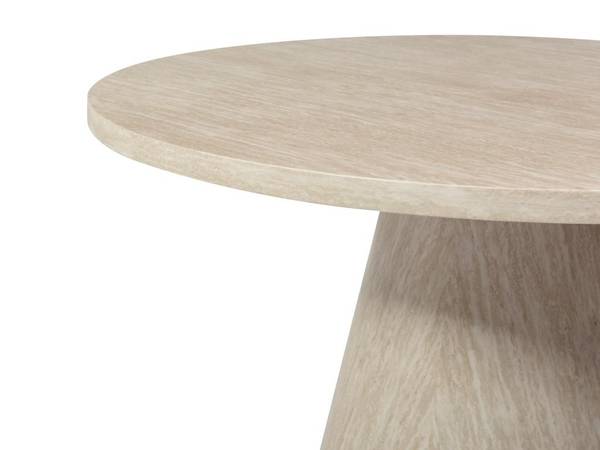 Esstisch LARIOZA Beige - Holz teilmassiv - 120 x 76 x 120 cm