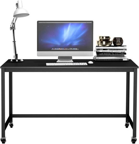 Schreibtisch Mobile Schwarz - Holzwerkstoff - Metall - 60 x 75 x 120 cm