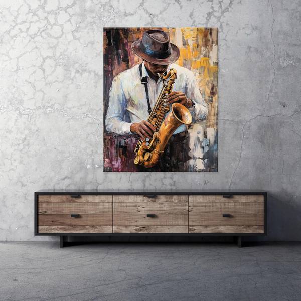 Leinwandbild Musik 70 x 100 x 3 cm