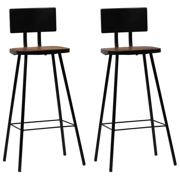 Bar-Set 3er Set XT8659 Braun - Massivholz - 60 x 107 x 60 cm