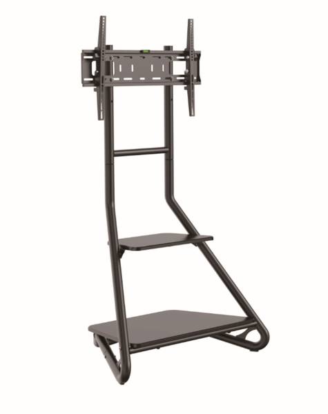 TV-Stand LUMFS40-46T_ZWART Schwarz - Stahl - 84 x 146 x 60 cm
