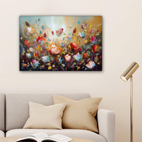 LEINWANDBILD Blumen 60 x 40 x 60 cm