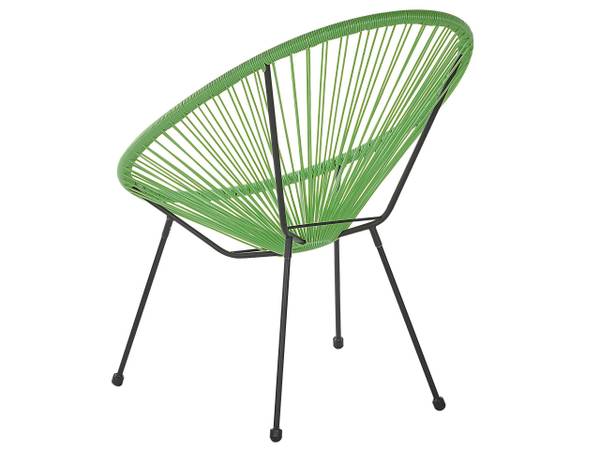 Cocktailsessel ACAPULCO II Schwarz - Grün - Einzelstuhl