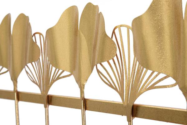 Wandgarderobe 7 Leaves Gold - Metall - 66 x 26 x 6 cm