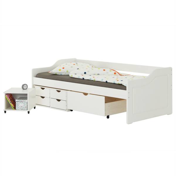 Sofabett SENTA 90x200 cm Weiß - Kiefer - 98 x 63 x 205 cm