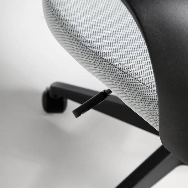 Büro-Drehstuhl 4076 Grau - Polyester - 63 x 117 x 63 cm