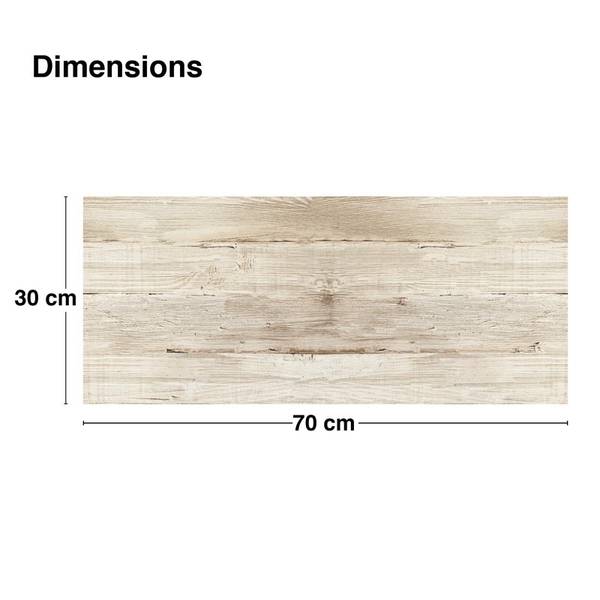 2 Wandpaneel Badezimmer-BOIS BRUT Beige - Polyester PVC - 70 x 30 x 70 cm