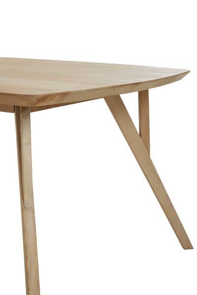 Tisch QUENZA Braun - Massivholz - 100 x 76 x 220 cm