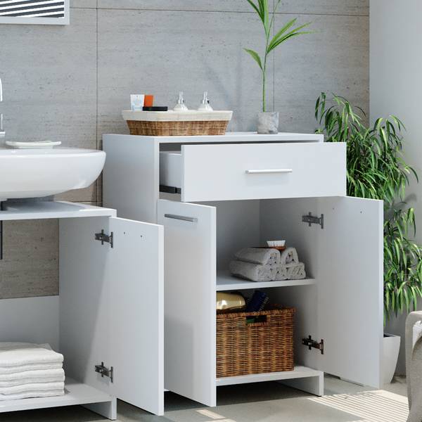 Midischrank Kiko 32017 Weiß - Holzwerkstoff - 60 x 80 x 34 cm